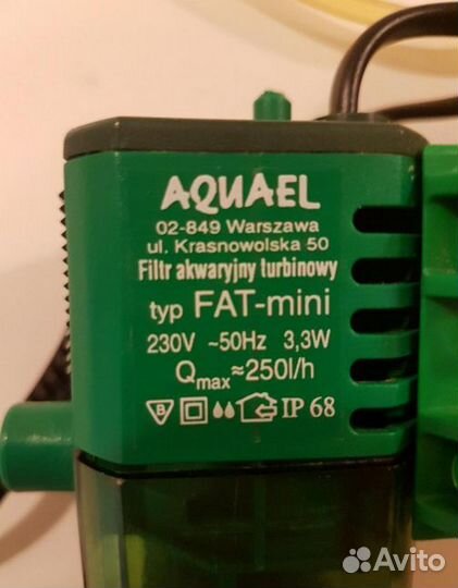 Фильтр для аквариума Aquael mini внутренний 30-60л