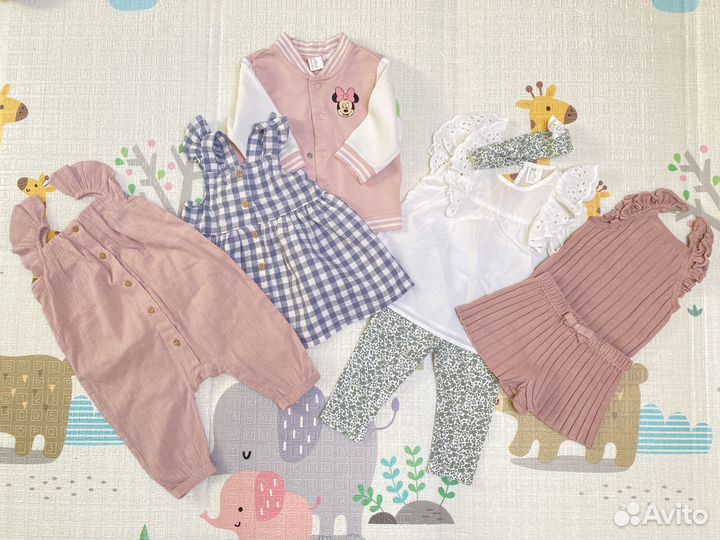 Вещи летние пакетом H&M на девочку 68-74