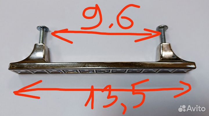 Ручки с кристаллами Италия 3 штуки