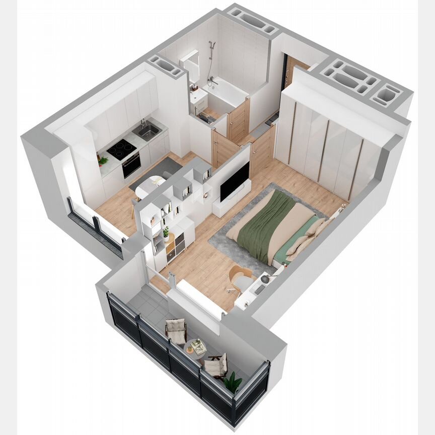 1-к. квартира, 34,5 м², 18/23 эт.