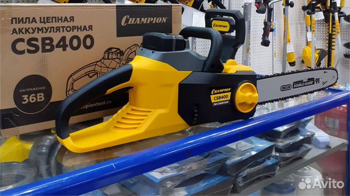 Пила аккумуляторная champion CSB400