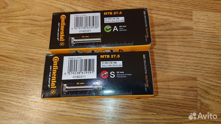 Камера Continental MTB 27,5 Tube