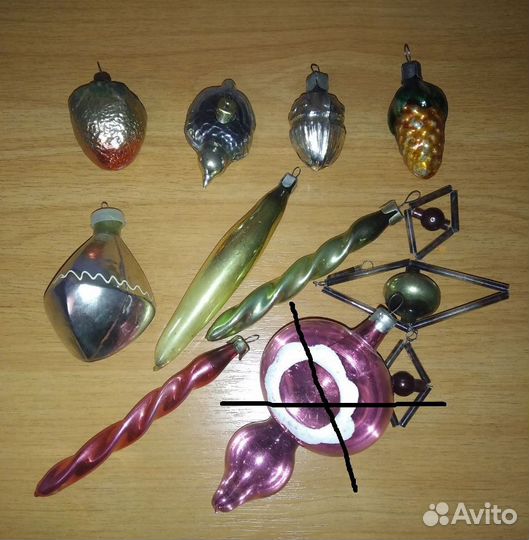 Старые ёлочные игрушки СССР