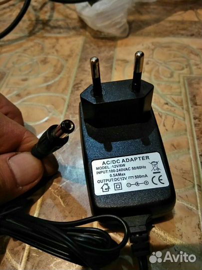 Блок питания 12v 0,5a AC/DC adaptor. Адаптер питан