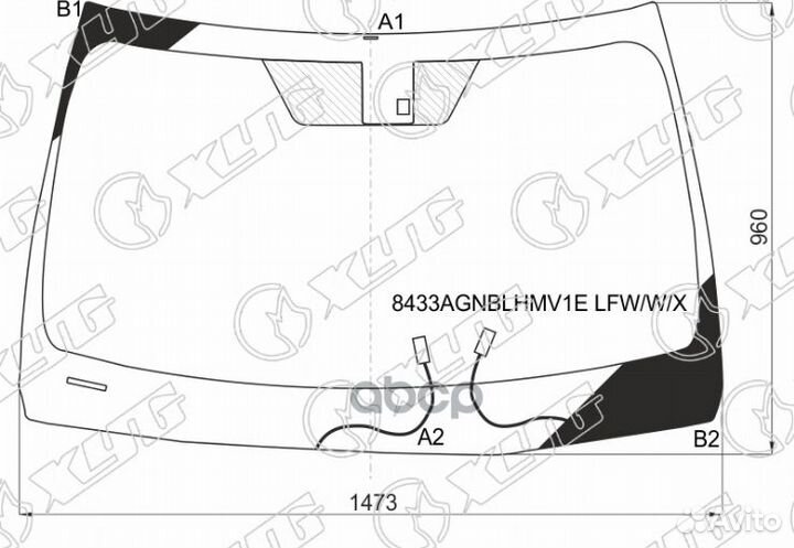 Стекло лобовое с полным обогревом + дд lexus ES