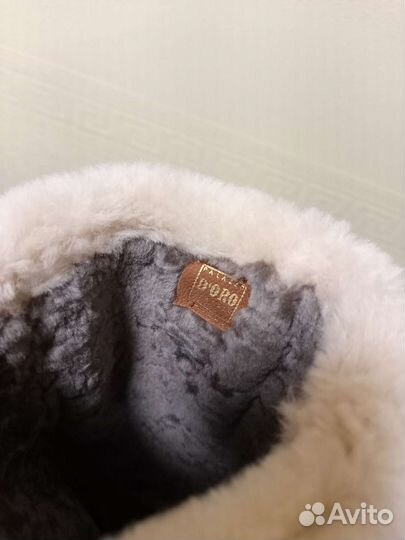 Сапоги женские зимние, нубук, р.40, рыжие, мало бу