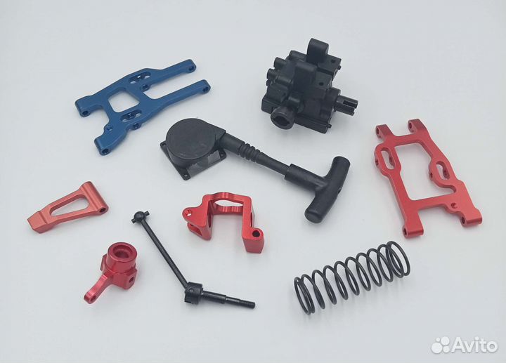 Запчасти для модели 1/16 двс Mini Truggy