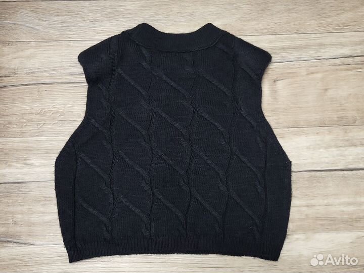 Жилетка ASOS вязаная короткая женская 44/46 размер