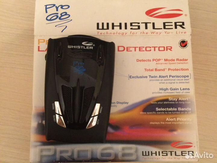 Радар-детектор Whistler Pro 68