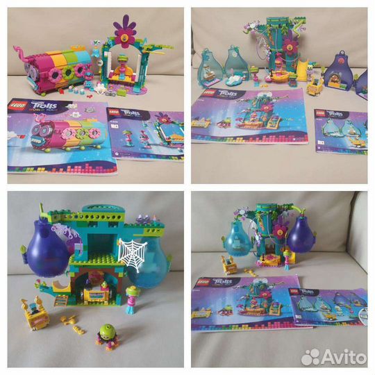 14 наборов Lego френдс,дисней,тролли с инструкциям