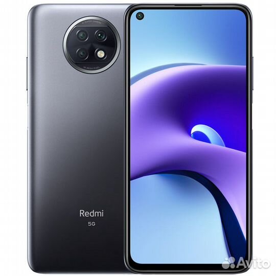 Redmi Note 9T 4/128, черный, NFC, 5G