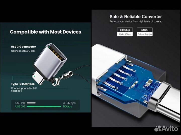 OTG / USB-C / Type-C / USB3.0 / адаптер
