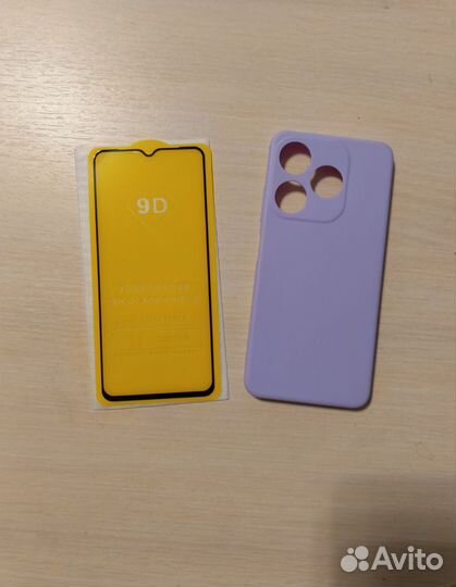 Чехол и защитное стекло на Tecno spark 10