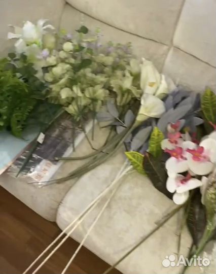 Искусственные цветы головы крупные пионы розы