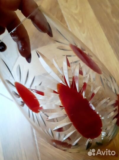 Ваза цветного стекла СССР