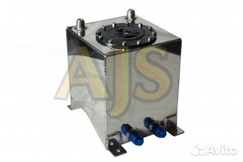 Бак топливный алюминиевый 10л, пластиковая крышка