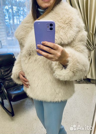 Шуба из эко меха