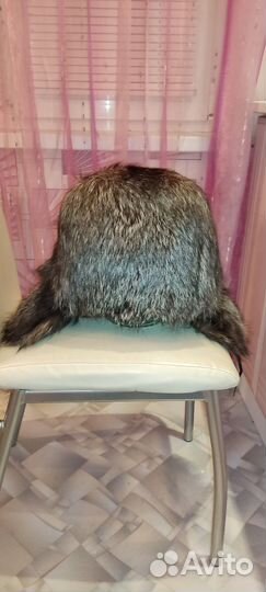 Шапка ушанка мужская песец