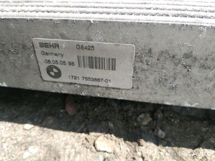 Касета радиаторов бмв е65 рестайлинг бензин
