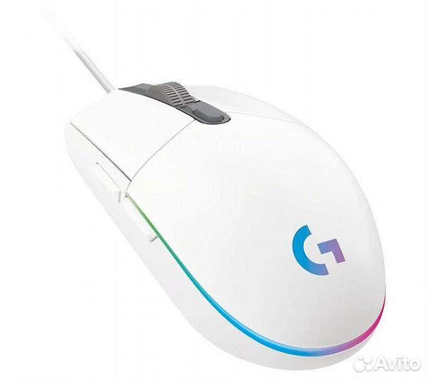 Мышь Logitech G G102 Lightsync, белый