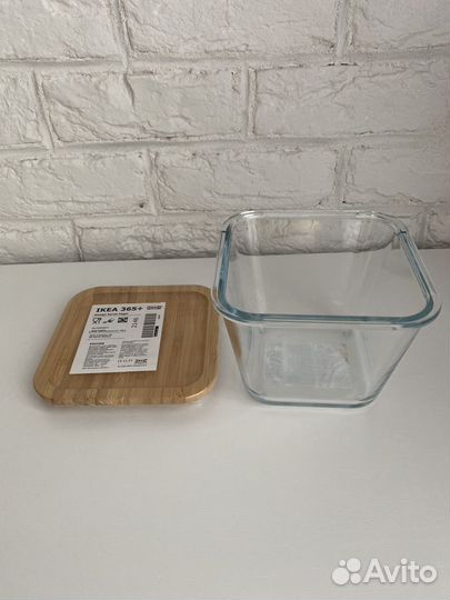 Стеклянный контейнер IKEA 365+ с крышкой