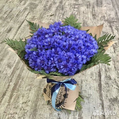 Букеты из васильков Васильки Доставка Композиции