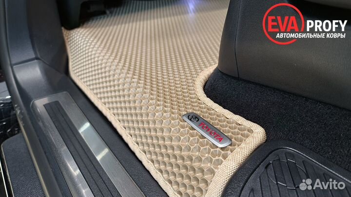 Ева коврики на Toyota Land Cruiser Prado салон LC