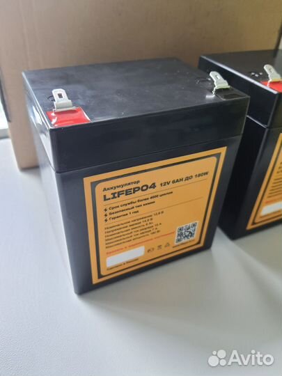 Аккумуляторная батарея 12v 6ah 180вт Lifepo4