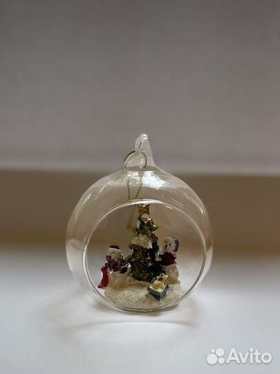 Стеклянные елочные игрушки новые