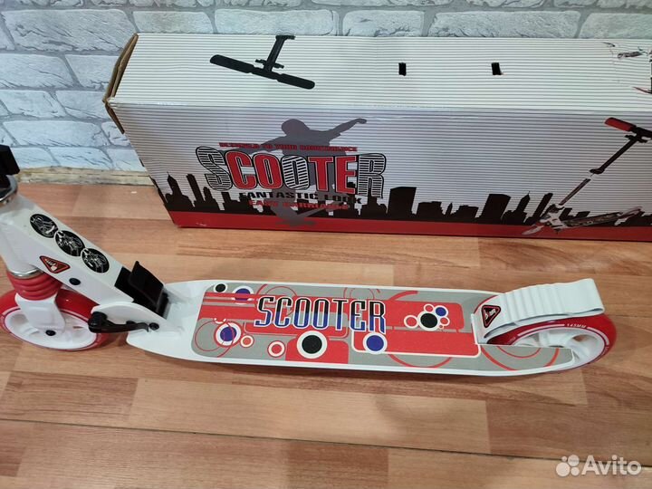 Самокат Riderz Alu Scooter SR 2-020 Белый новый