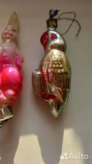 Елочные игрушки СССР на прищепке
