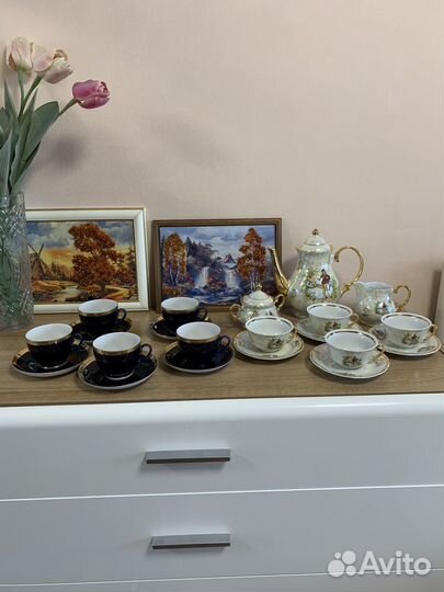 Чайный сервиз и чайные чашки лфз