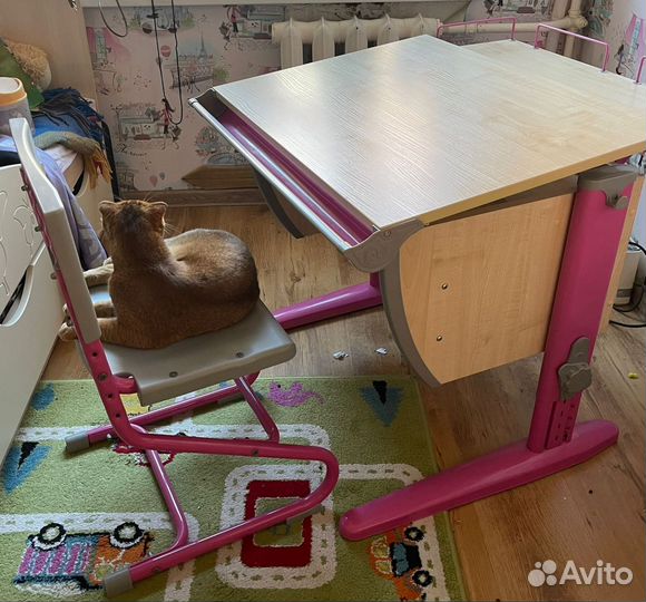 Растущая парта и стул деми