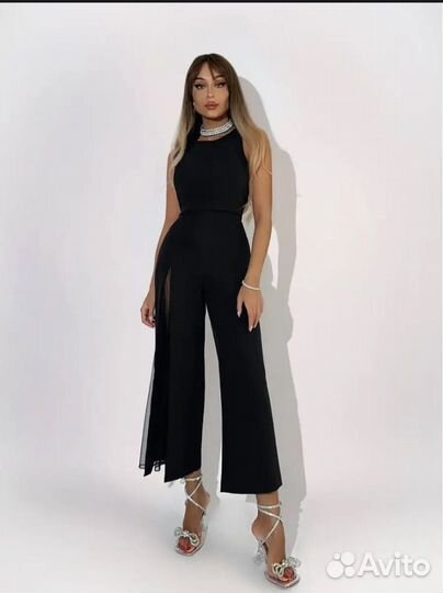 Комбинезон вечерний черный