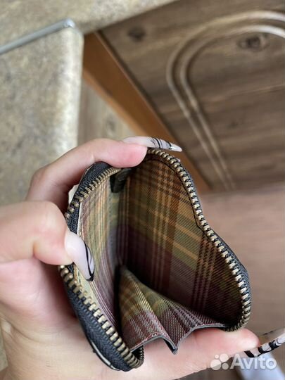 Кошелек маленький натуральная кожа