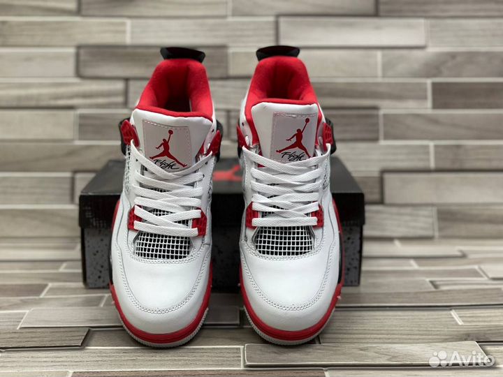 Кроссовки Air Jordan 4 Fire Red (36-45)