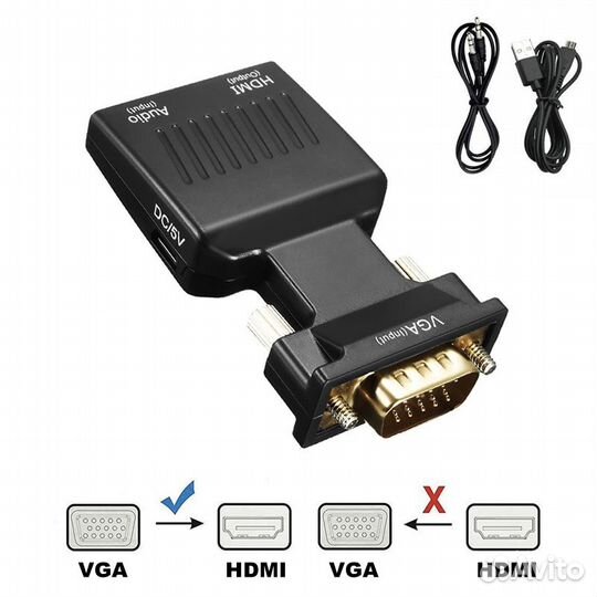 Конвертер VGA - hdmi новый в упаковке