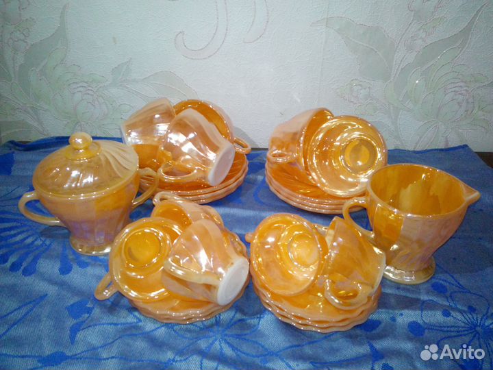 Чайный и кофейный набор Anchor Hocking Fire King