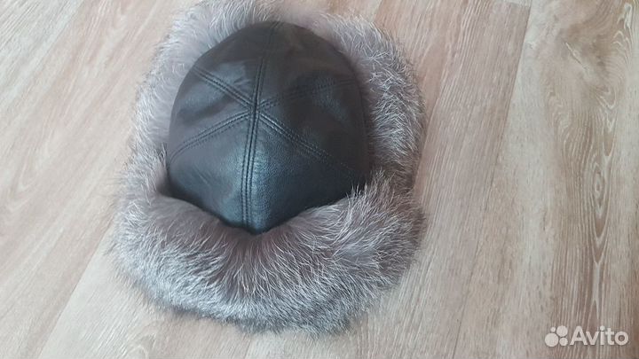 Шапка ушашка(монголка) с песцом