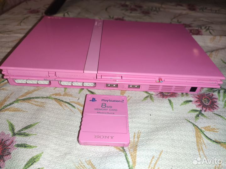 Игровая приставка ps2 розовая/pink