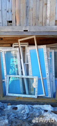 Пластиковые окна и двери бу