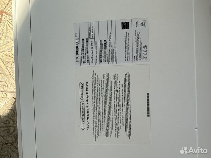 Apple macbook air 15 2023 m2 8/256gb