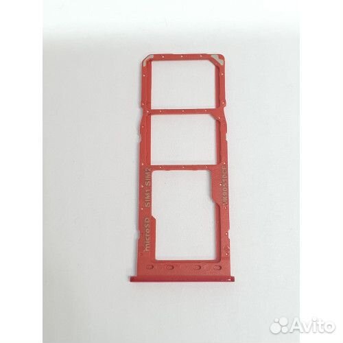 Лоток симкарты Samsung A10 красный