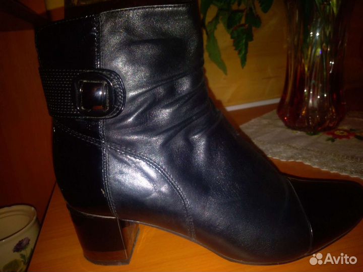 Ботильоны женские 37 размер натуральная кожа