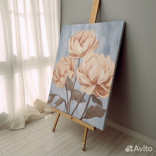 Интерьерные картины с цветами Картины маслом на за