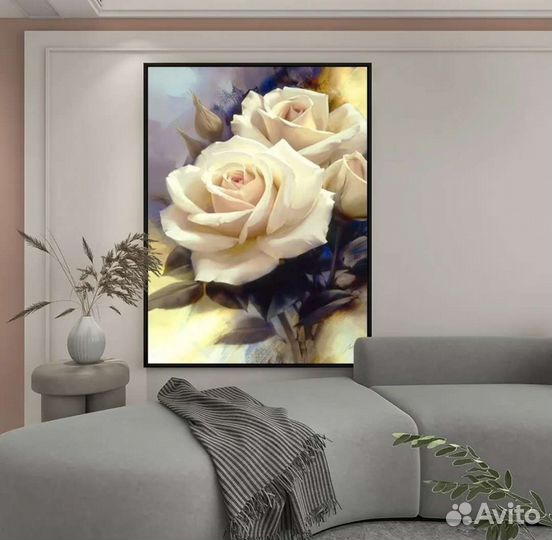 Картина маслом розы Картина в дом