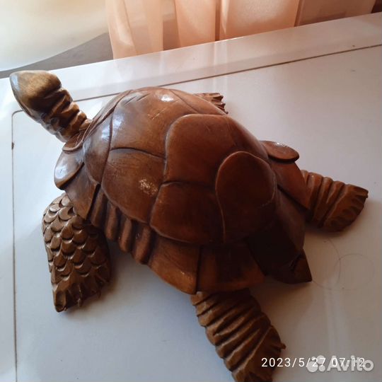 Черепаха - шкатулка из дерева
