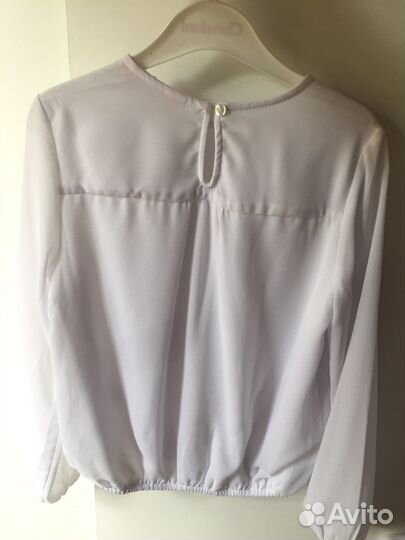 Блузка для школы,легкая,свободная 128 рост