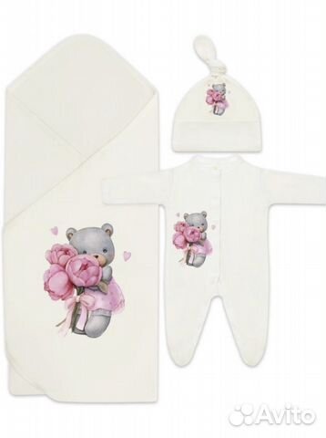 Комплект на выписку для девочки лето