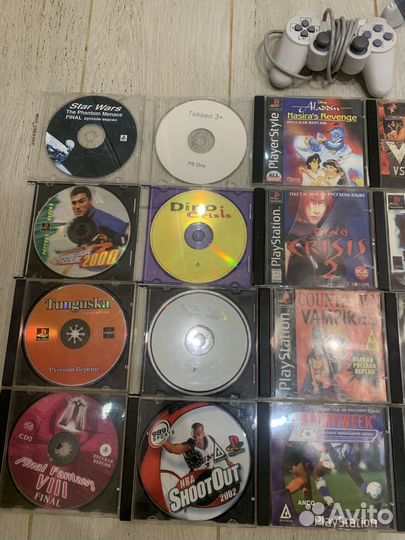 Диски ps1 + 2 джойстика